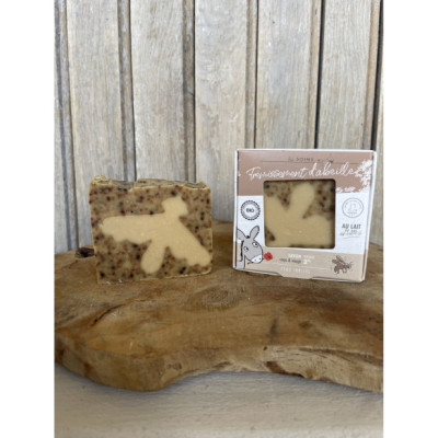 Savon bio à la propolis & au lait de nos ânesses - Frémissement d'abeille