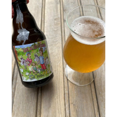 Bière blonde artisanale au lait d'ânesse