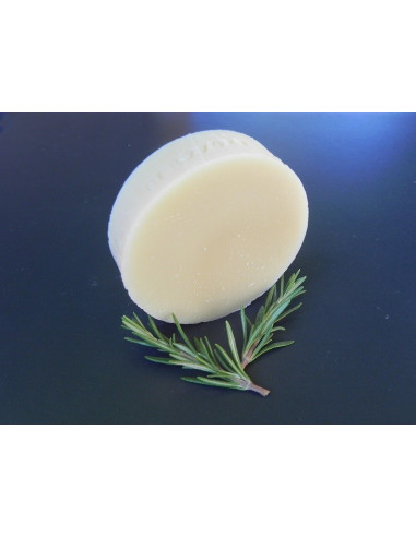 Savon de rasage bio au lait d'ânesse - romarin & eucalyptus